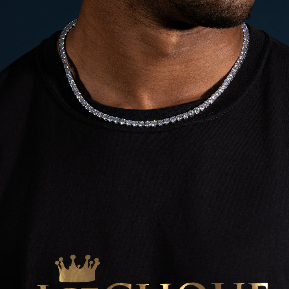 5MM Tennis Chain - Moissanite & S925 - ICECLIQUE JEWELRY