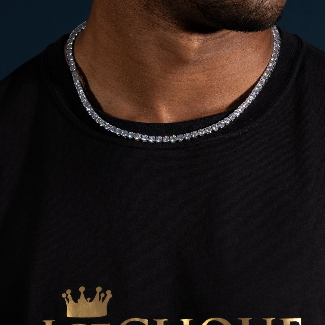 5MM Tennis Chain - Moissanite & S925 - ICECLIQUE JEWELRY