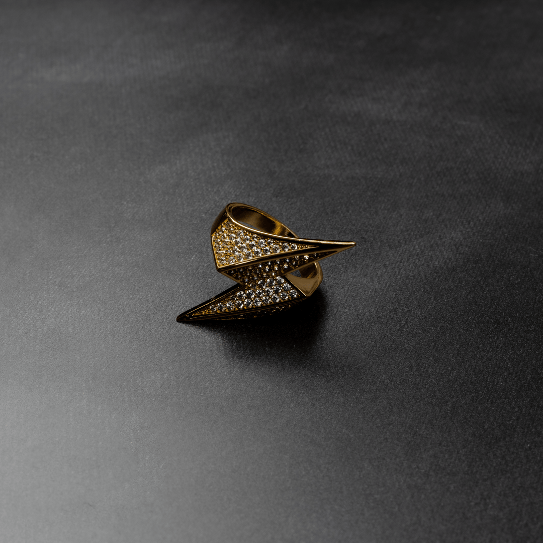 Iced Lightning Ring - ICECLIQUE JEWELRY
