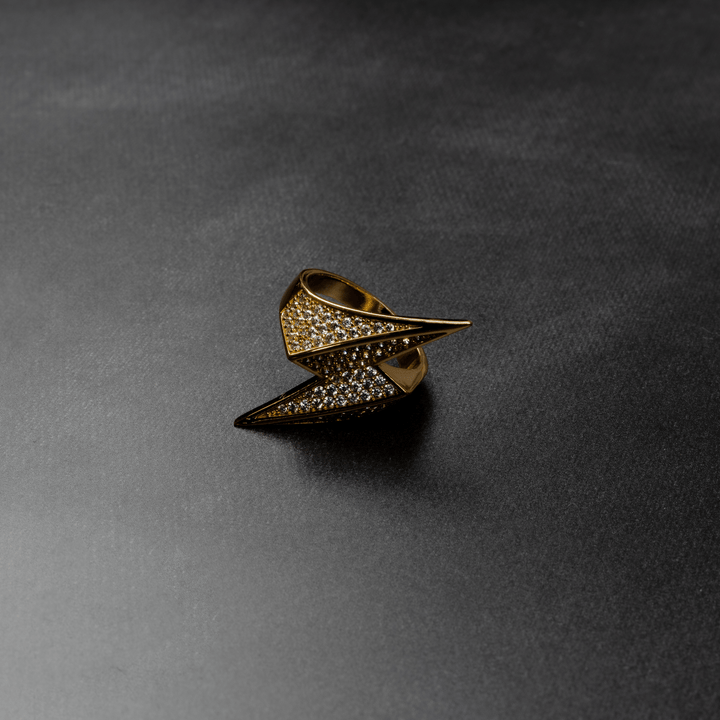 Iced Lightning Ring - ICECLIQUE JEWELRY