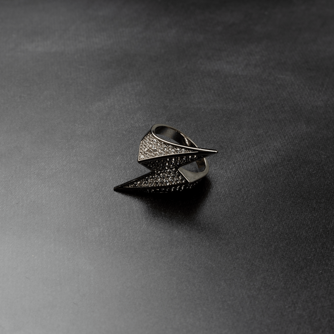 Iced Lightning Ring - ICECLIQUE JEWELRY
