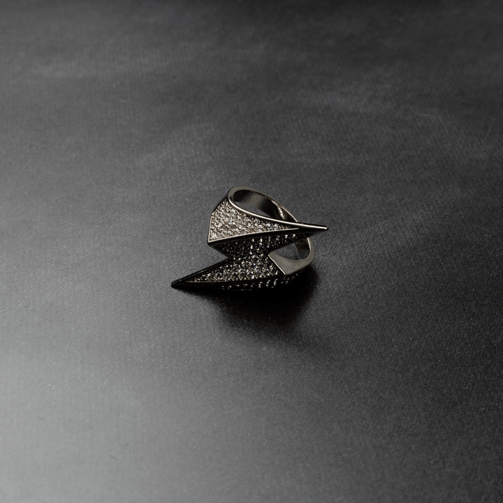 Iced Lightning Ring - ICECLIQUE JEWELRY