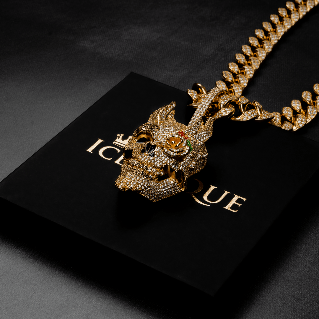 Iced Demon Pendant - ICECLIQUE JEWELRY