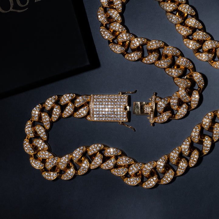 20mm Premium Iced Cuban Chain - ICECLIQUE JEWELRY