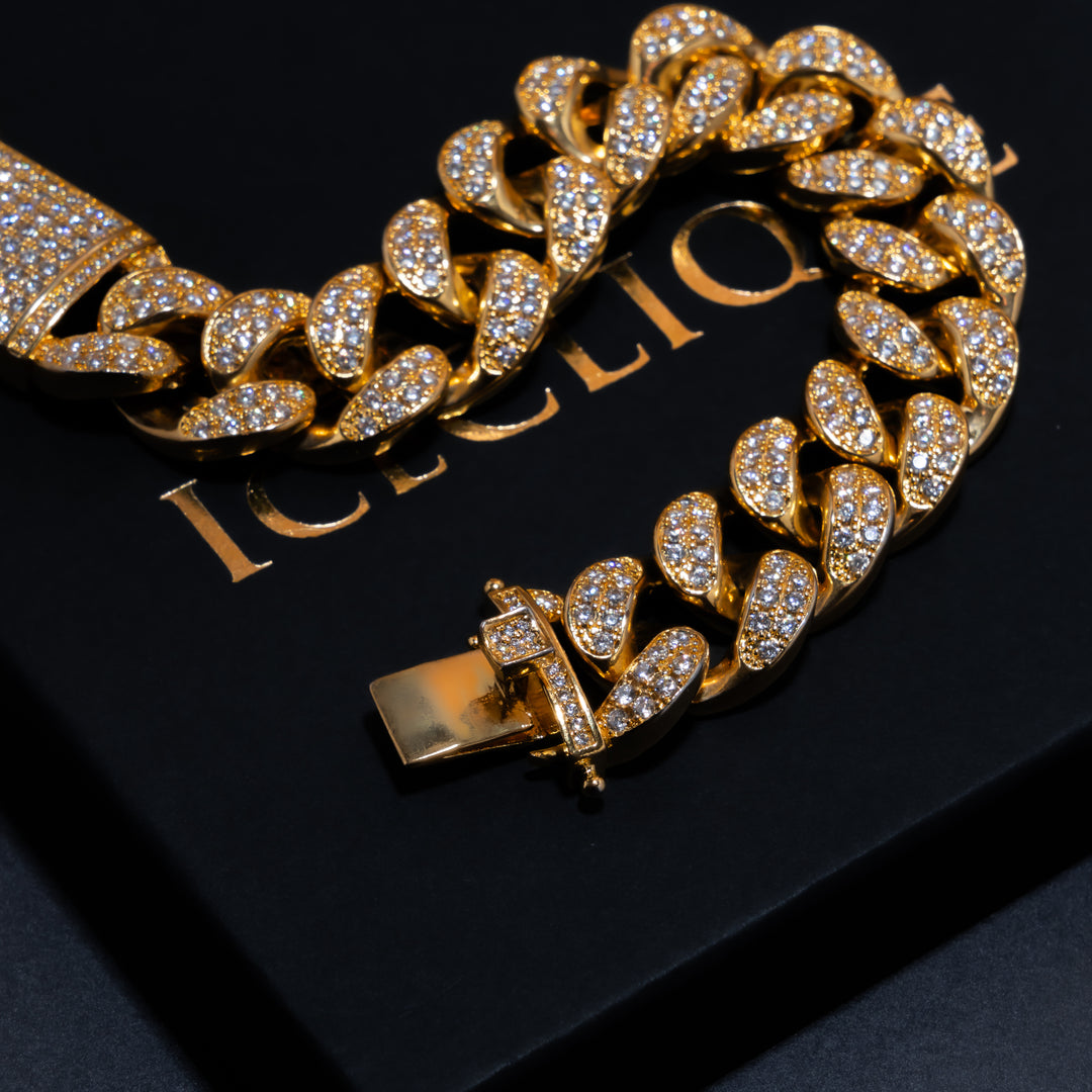 20mm Cuban Bracelet - ICECLIQUE JEWELRY
