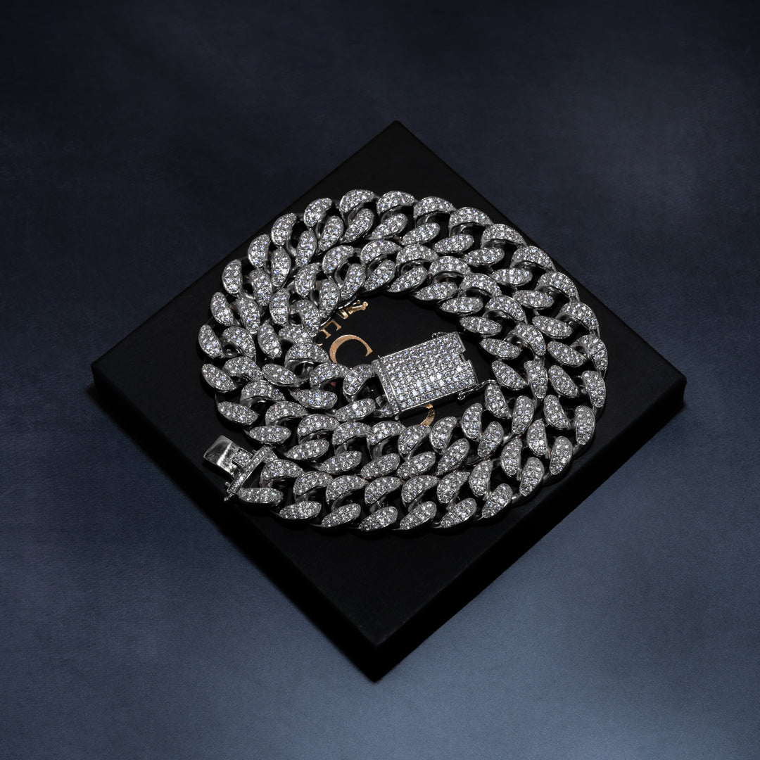 20mm Premium Iced Cuban Chain - ICECLIQUE JEWELRY