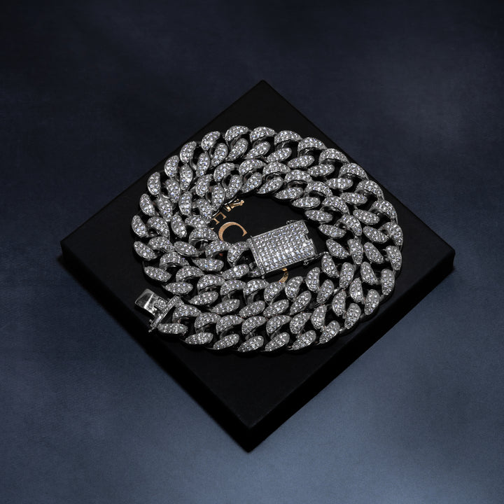 20mm Premium Iced Cuban Chain - ICECLIQUE JEWELRY