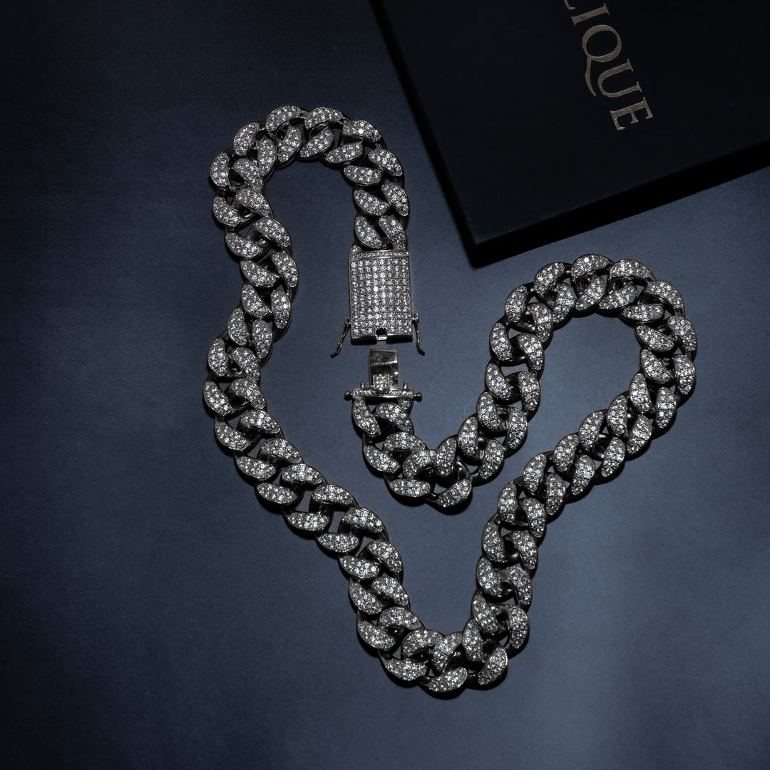 20mm Premium Iced Cuban Chain - ICECLIQUE JEWELRY