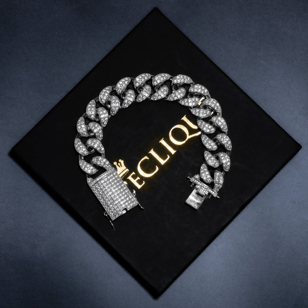 20mm Cuban Bracelet - ICECLIQUE JEWELRY