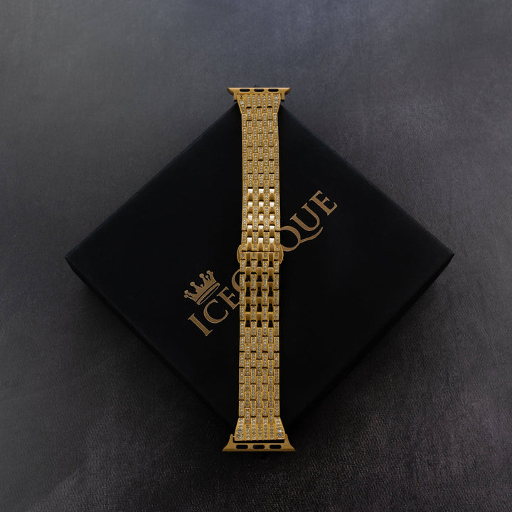 Iced Out 6 Row Apple Watch Band - ICECLIQUE JEWELRY