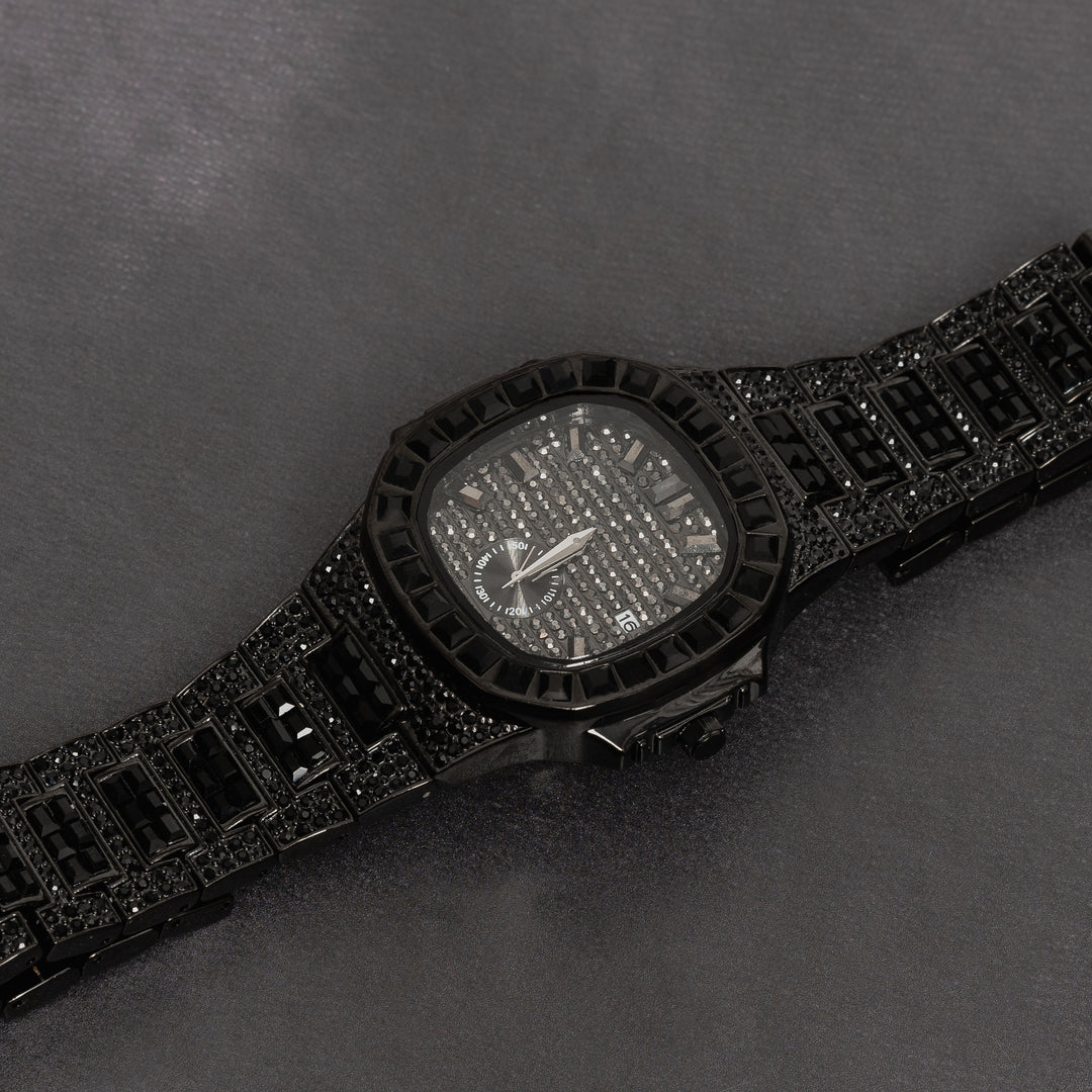 Iced Out Baguette Watch - ICECLIQUE JEWELRY
