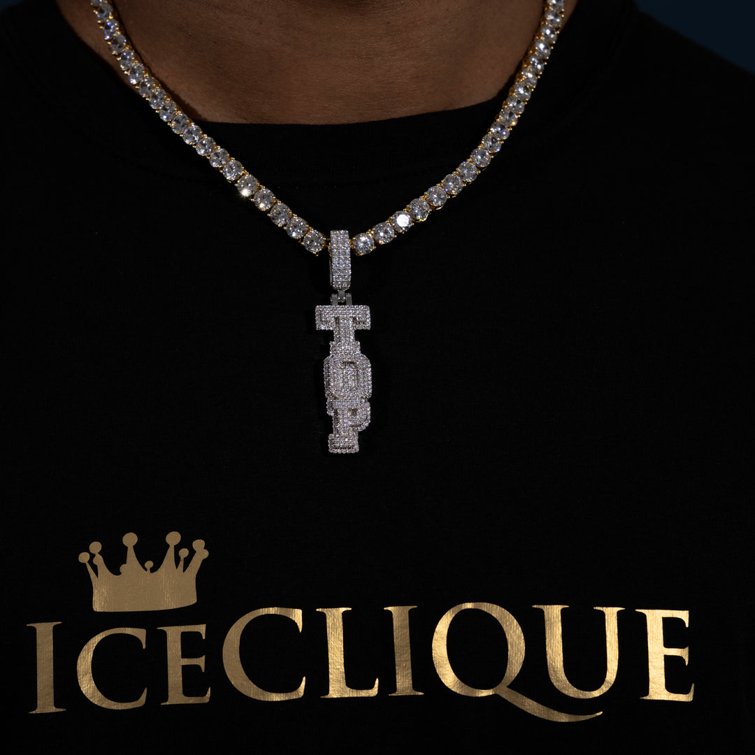 Custom Vertical Letter Pendant
