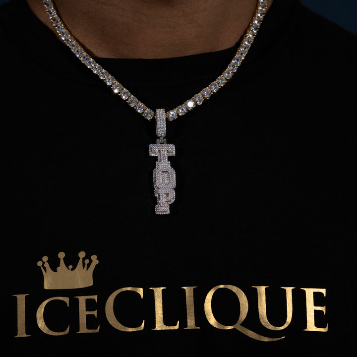 Custom Vertical Letter Pendant