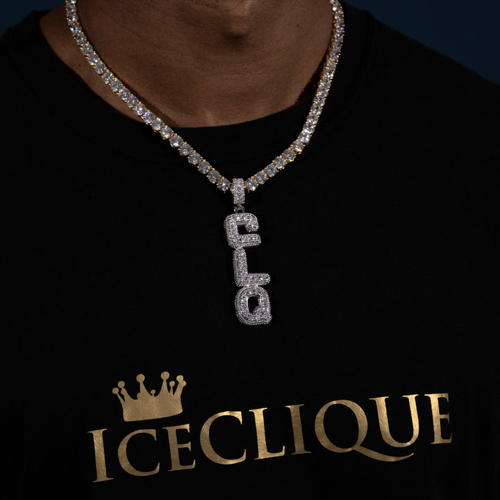 Clustered Vertical Letter Pendant