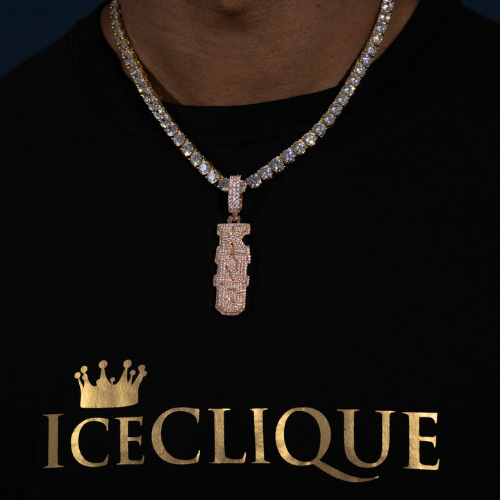 Custom Vertical Letter Pendant