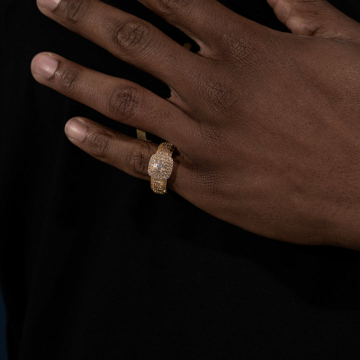 Baguette Eternity Ring - Moissanite & S925