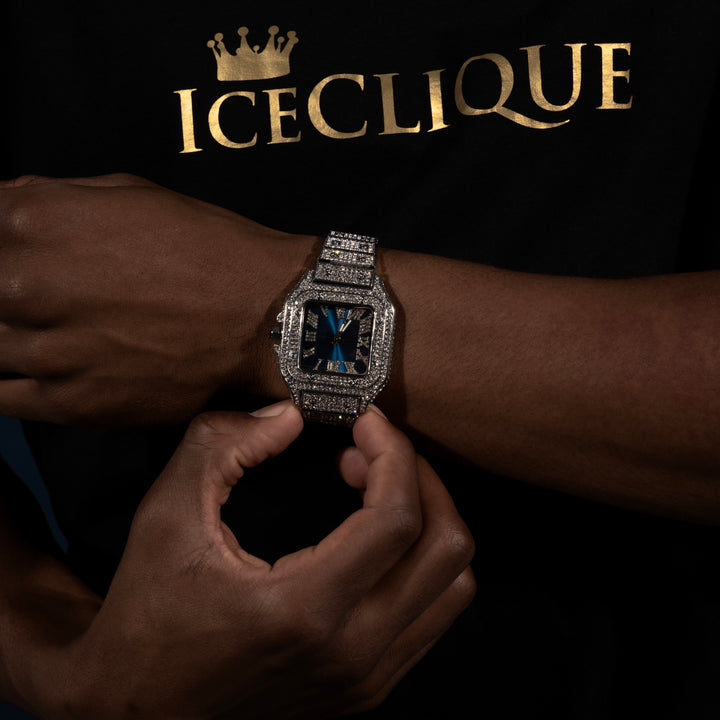 Micro Pave Square Dial Watch