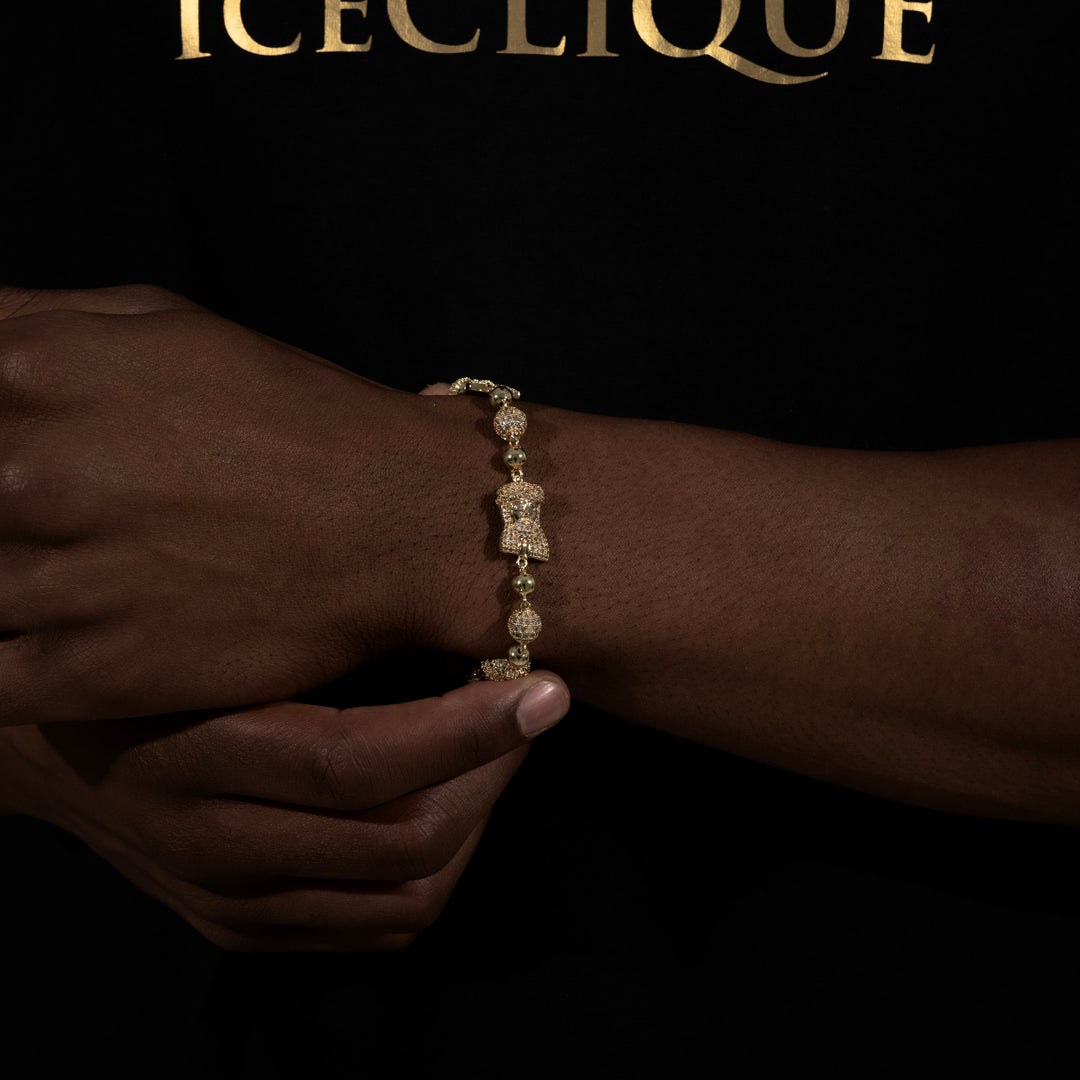 Connected Jesus Bracelet - Moissanite & S925