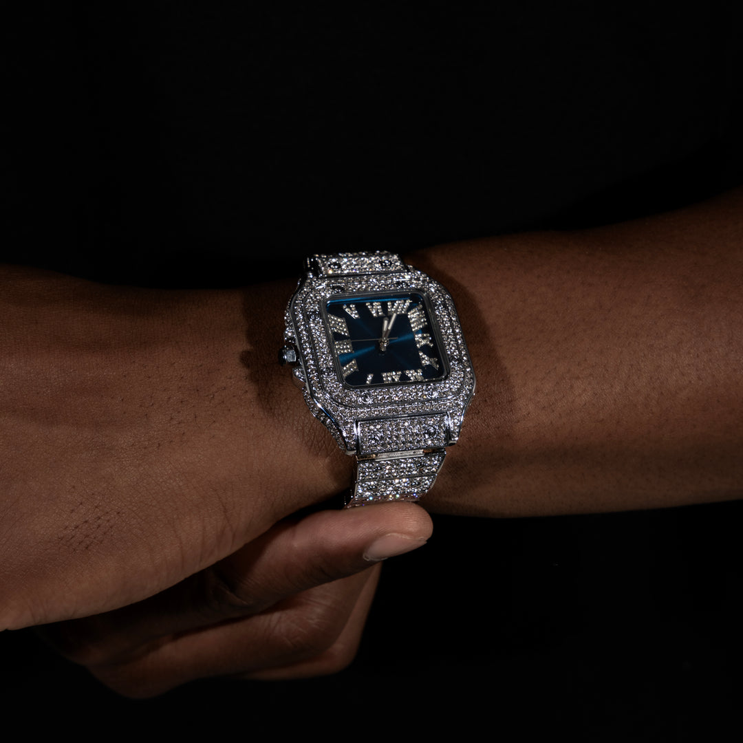 Micro Pave Square Dial Watch