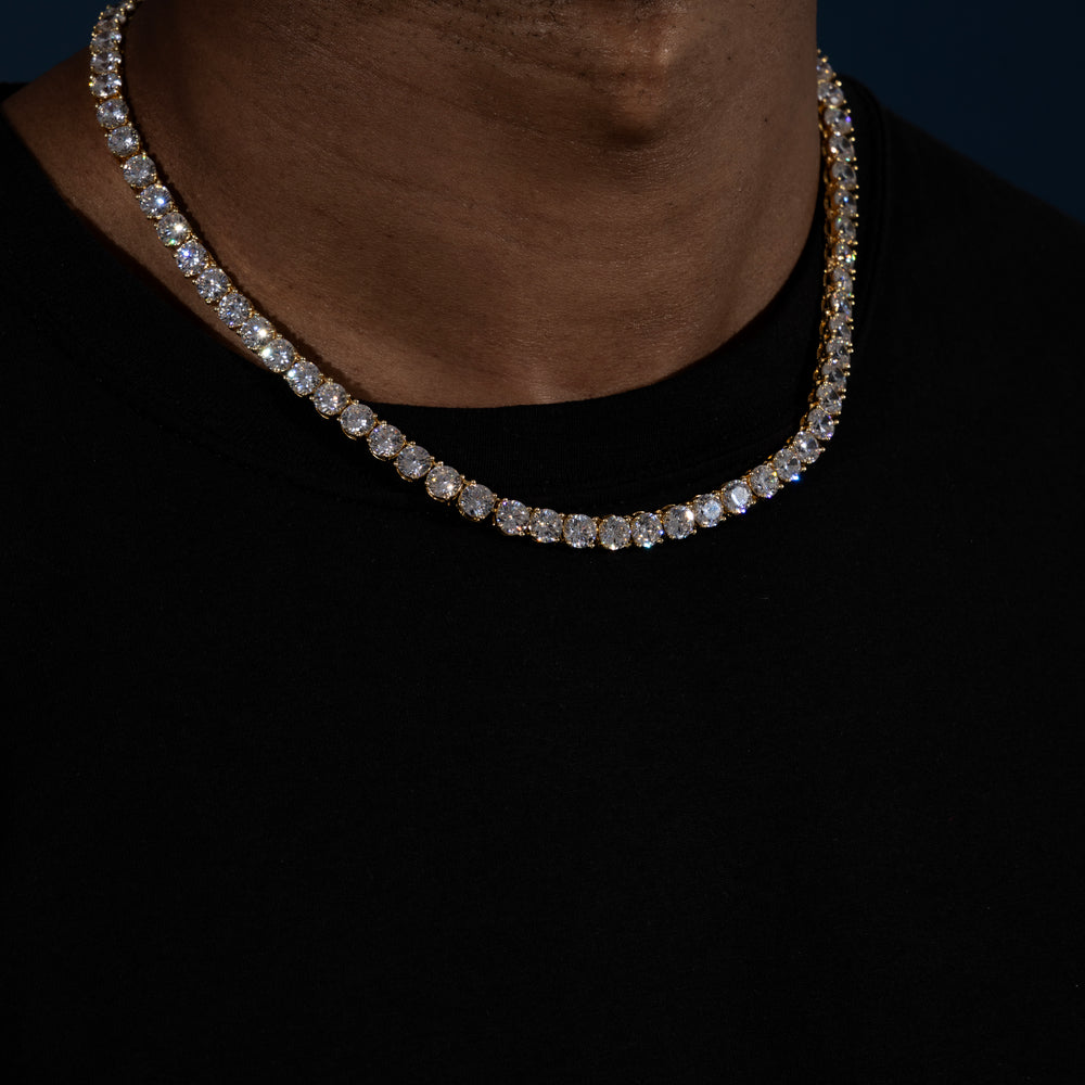 6.5MM Tennis Chain - Moissanite & S925 - ICECLIQUE JEWELRY 