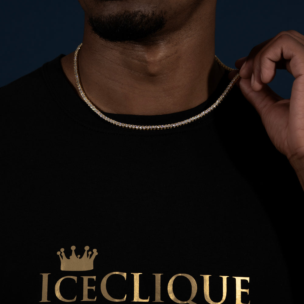 3MM Tennis Chain - Moissanite & S925 - ICECLIQUE JEWELRY 