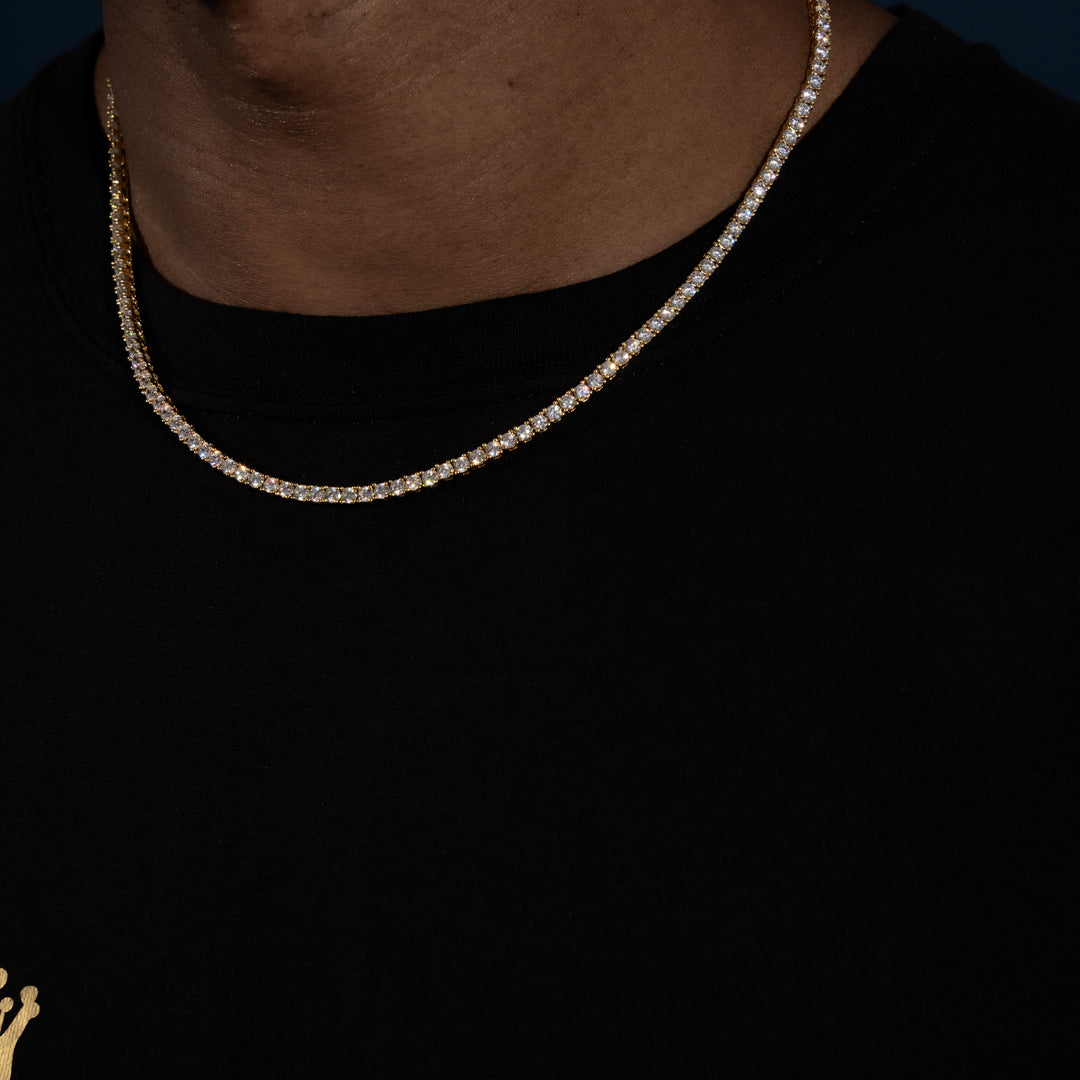 3MM Tennis Chain - Moissanite & S925