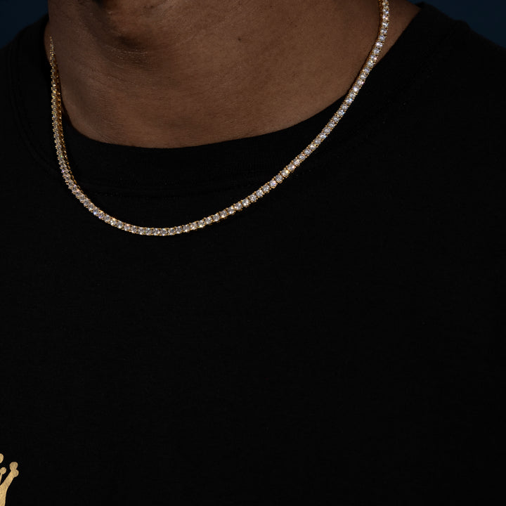 3MM Tennis Chain - Moissanite & S925