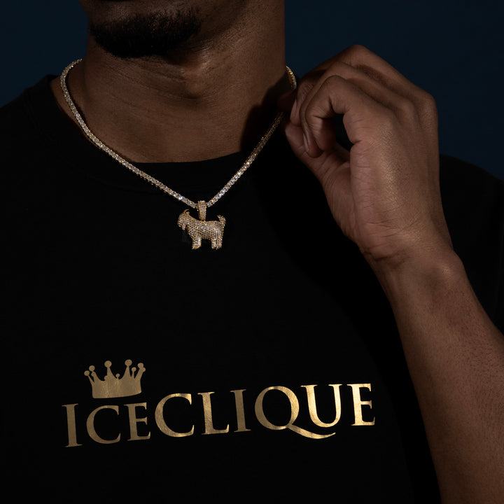 Goat Pendant - Moissanite & S925