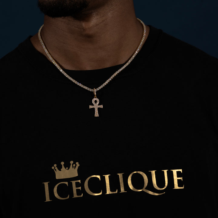 Ankh Pendant - Moissanite & S925