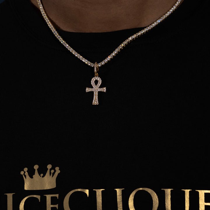 Ankh Pendant - Moissanite & S925