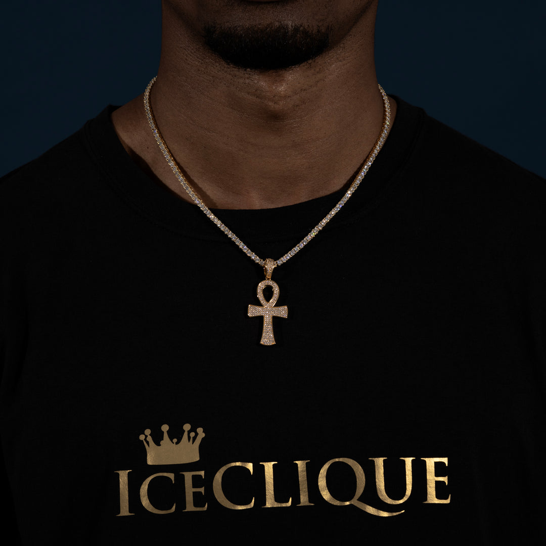 Ankh Pendant - Moissanite & S925