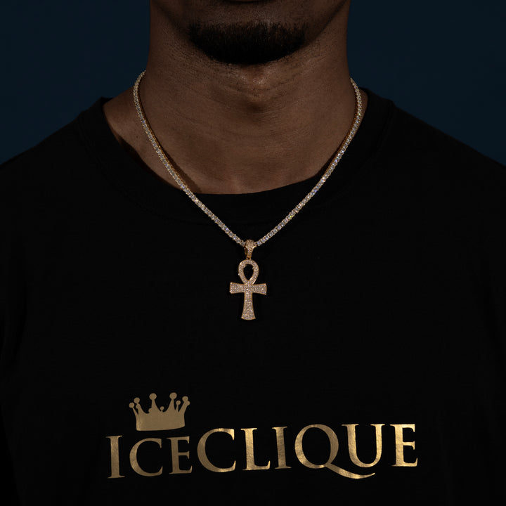 Ankh Pendant - Moissanite & S925