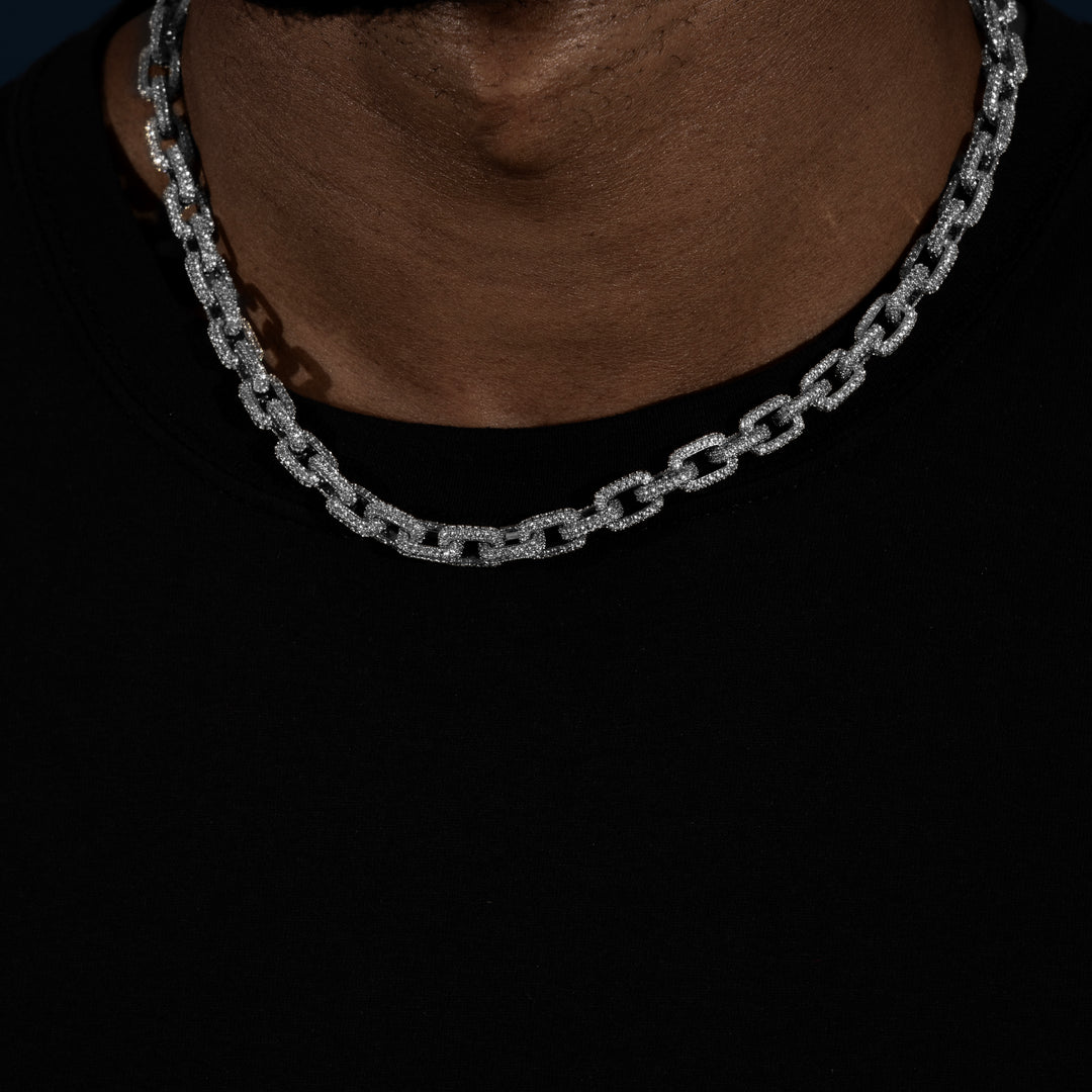 8MM Mariner Link Chain - Moissanite & S925