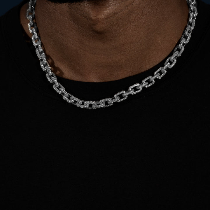 8MM Mariner Link Chain - Moissanite & S925