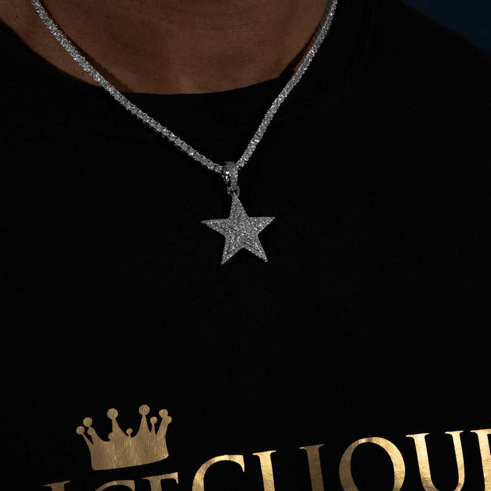 Star Pendant - Moissanite & S925 - ICECLIQUE JEWELRY 