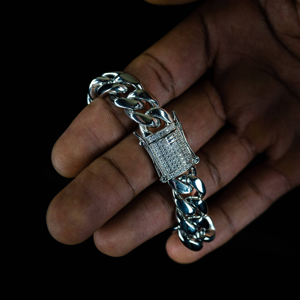 14mm Cuban Bracelet - ICECLIQUE JEWELRY 