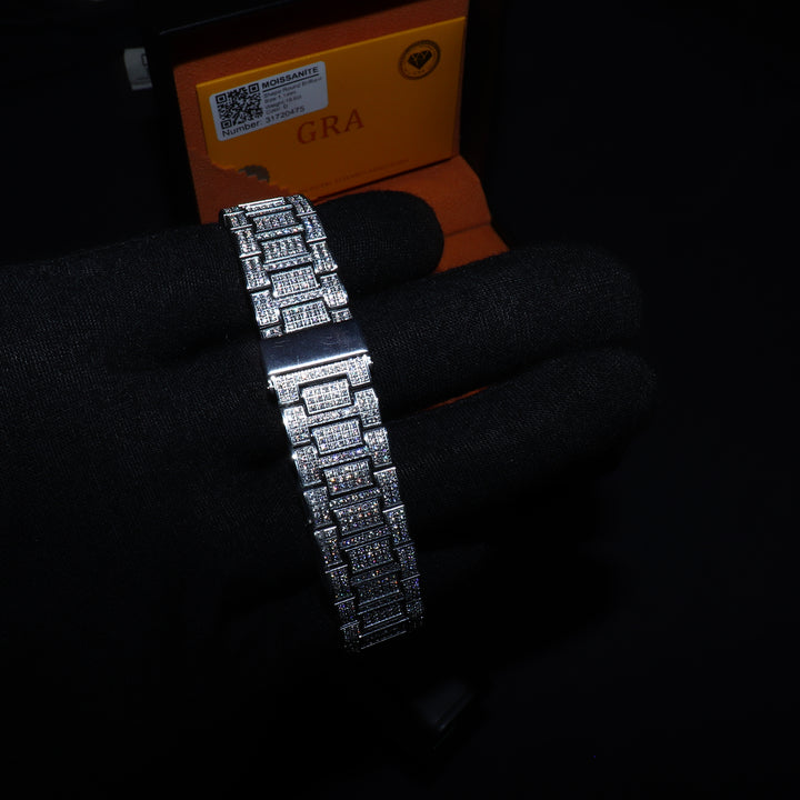 Fully Iced VVS1 Miami Watch - Moissanite - White Gold