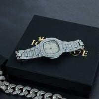 Premium 20mm Cuban Chain, Cuban Bracelet & Watch Bundle