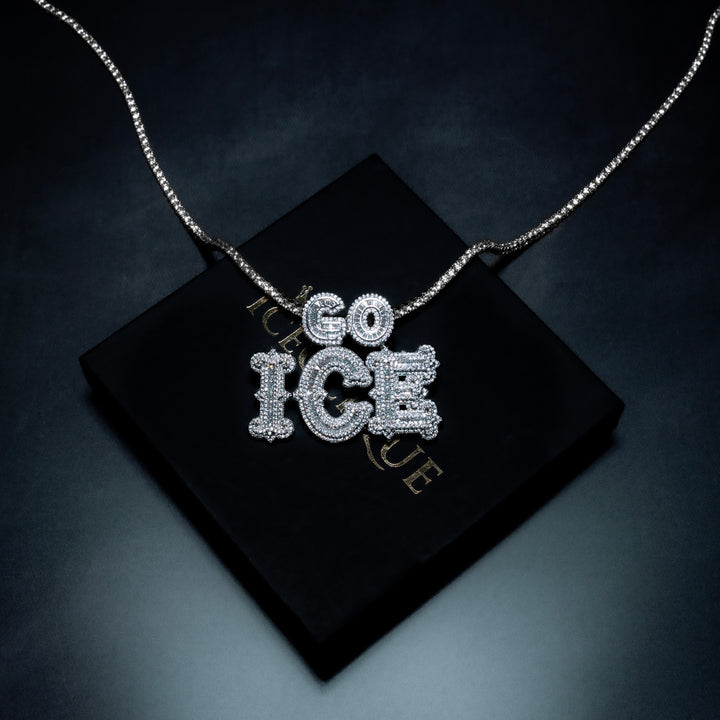Custom Bail Micro Pave Baguette Custom Pendant