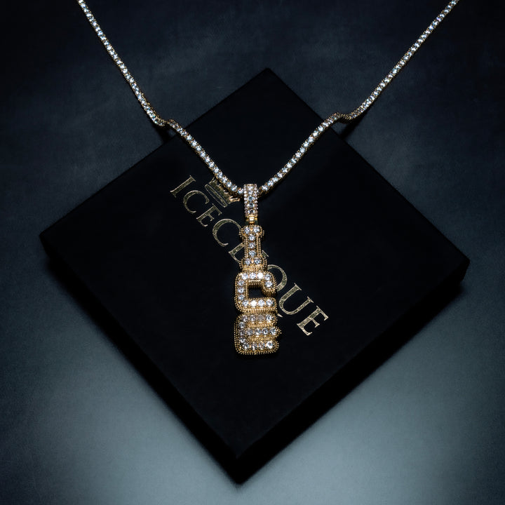 Clustered Vertical Letter Pendant