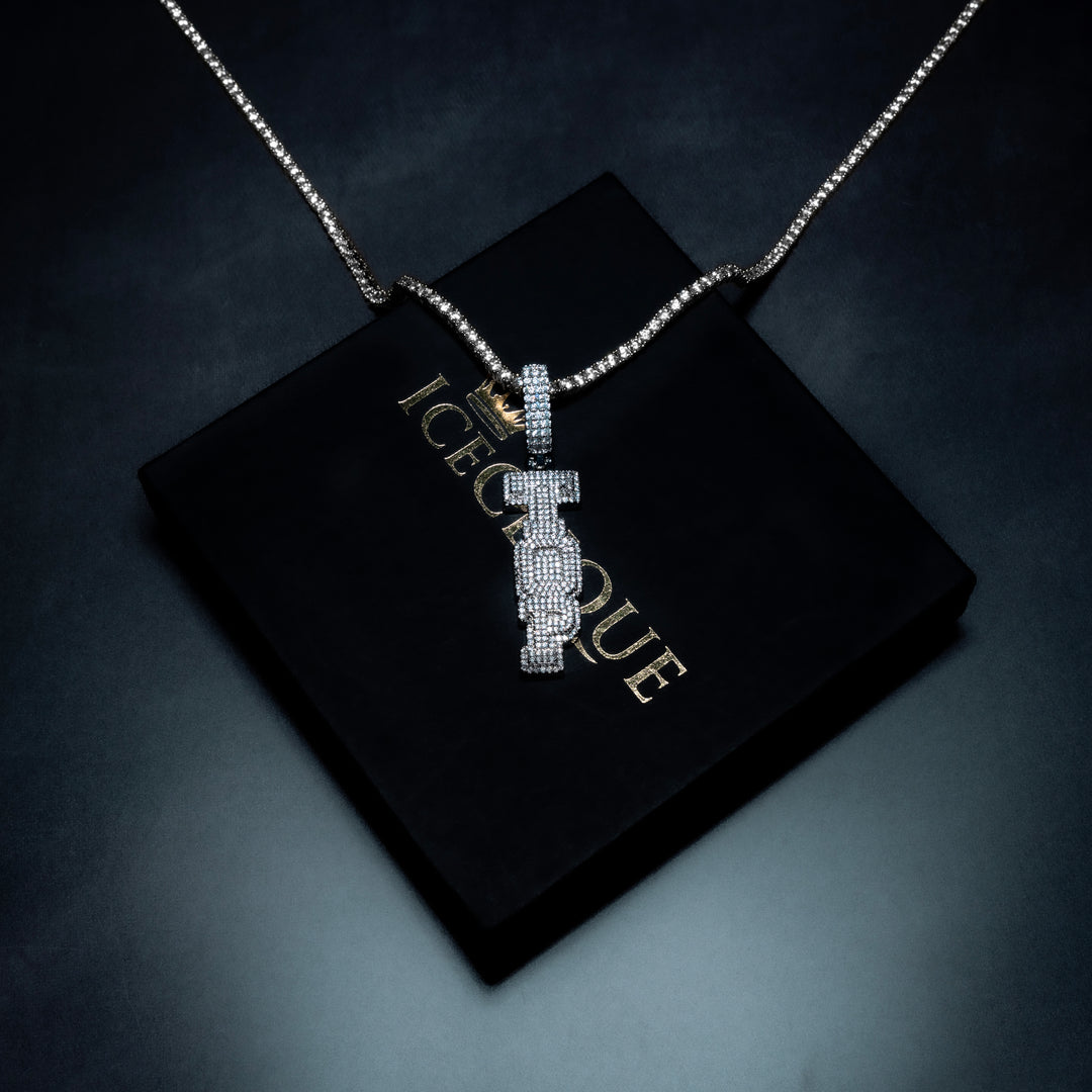 Custom Vertical Letter Pendant
