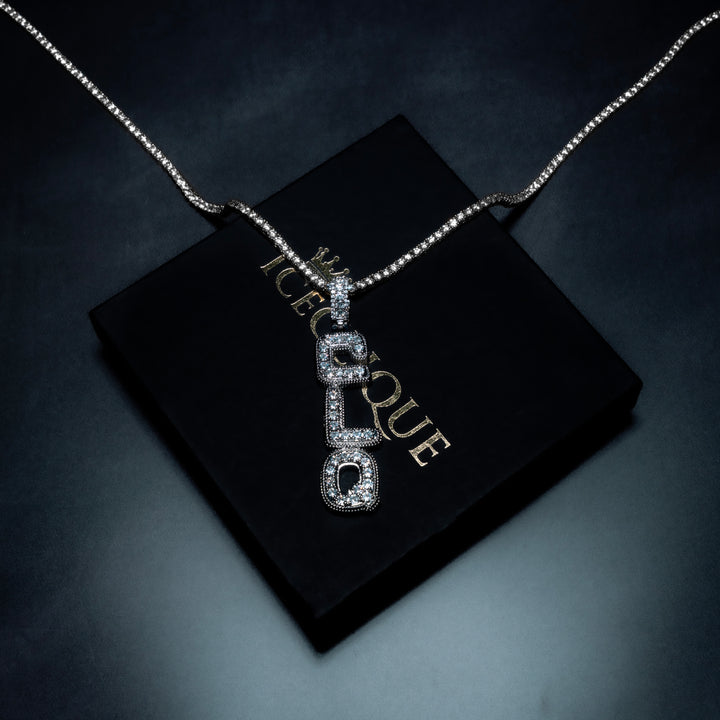 Clustered Vertical Letter Pendant