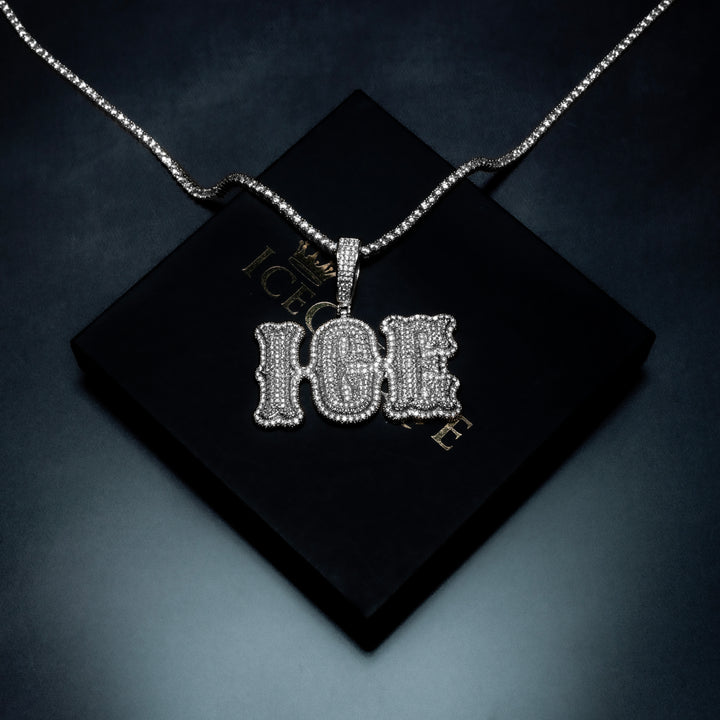 Custom Micro Pave Letter Pendant
