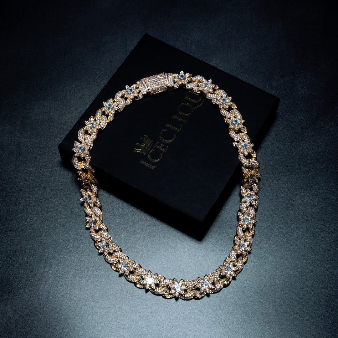 20MM Floral Cuban Chain