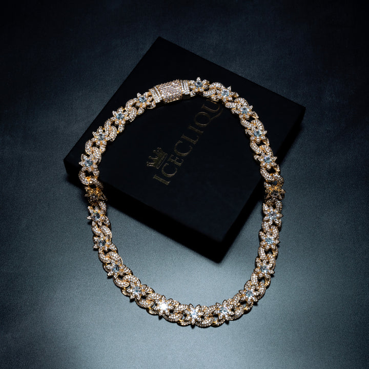 20MM Floral Cuban Chain