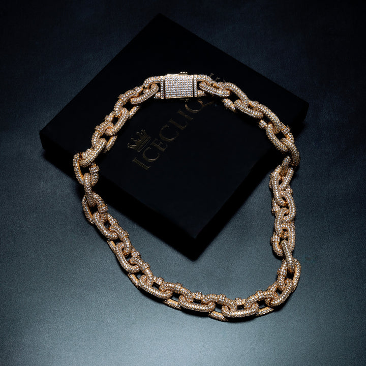 20MM Micro Pave Mariner Link Chain