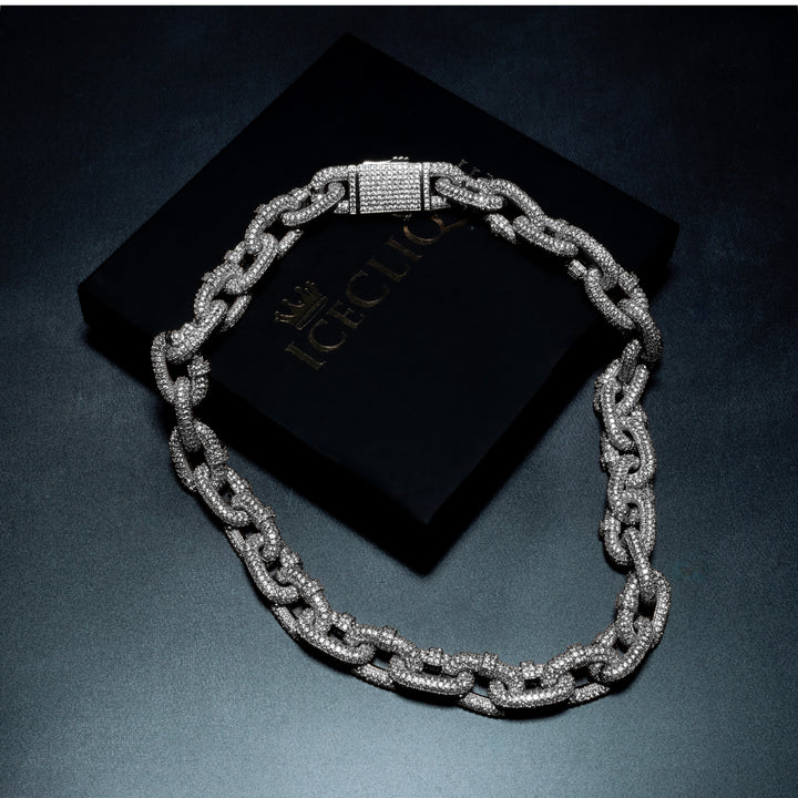 20MM Micro Pave Mariner Link Chain