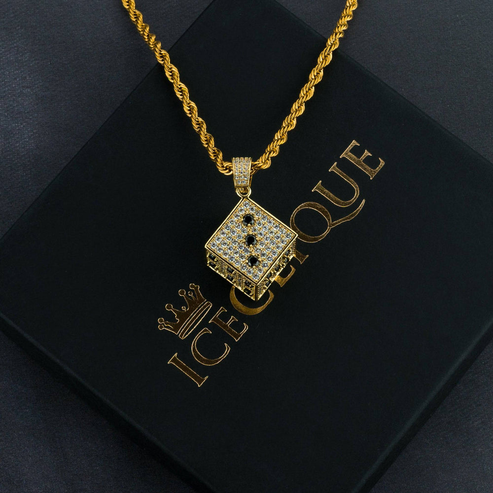 Dice Pendant - ICECLIQUE JEWELRY 