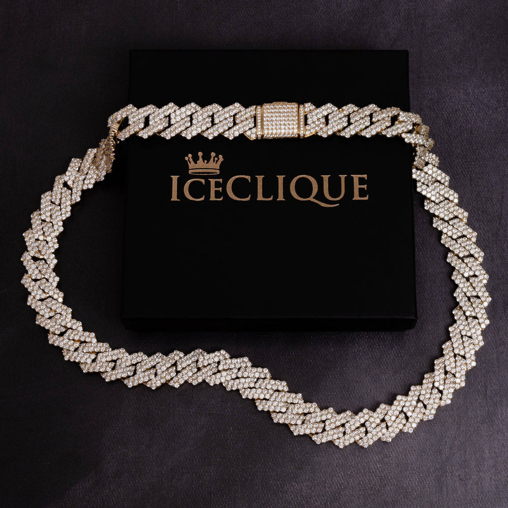 17mm Prong Chain - ICECLIQUE JEWELRY 