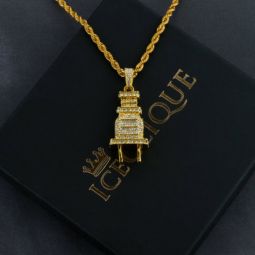 Iced Plug Pendant - ICECLIQUE JEWELRY 